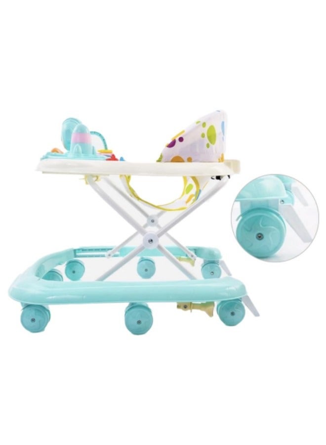 GGEROU Baby Walker Foldable Adjustable Safety Learning Walker With Music,Green - Image 5