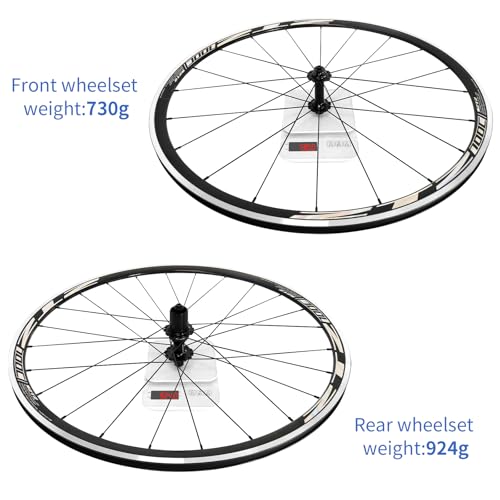 ZTZ 700C Road Bike Wheelset, Ultralight Aluminum Alloy 30mm Road Bike Wheel, 20H Front/24H Rear High-Strength Bike Rims, 700c Clincher, Rim Brake, Compatible 8-12 Speed Cassettes (Only Rear Wheel) - Image 3