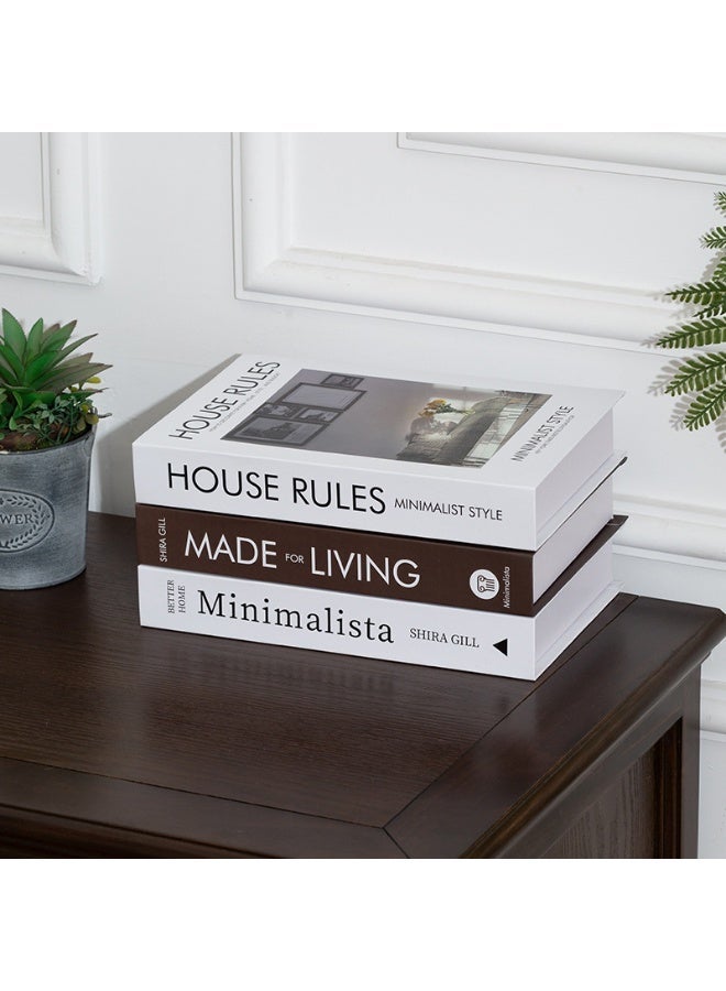 GuRiver 3-Piece Decorative Fake Books for Coffee Table, Living Room & Bedroom - Image 5
