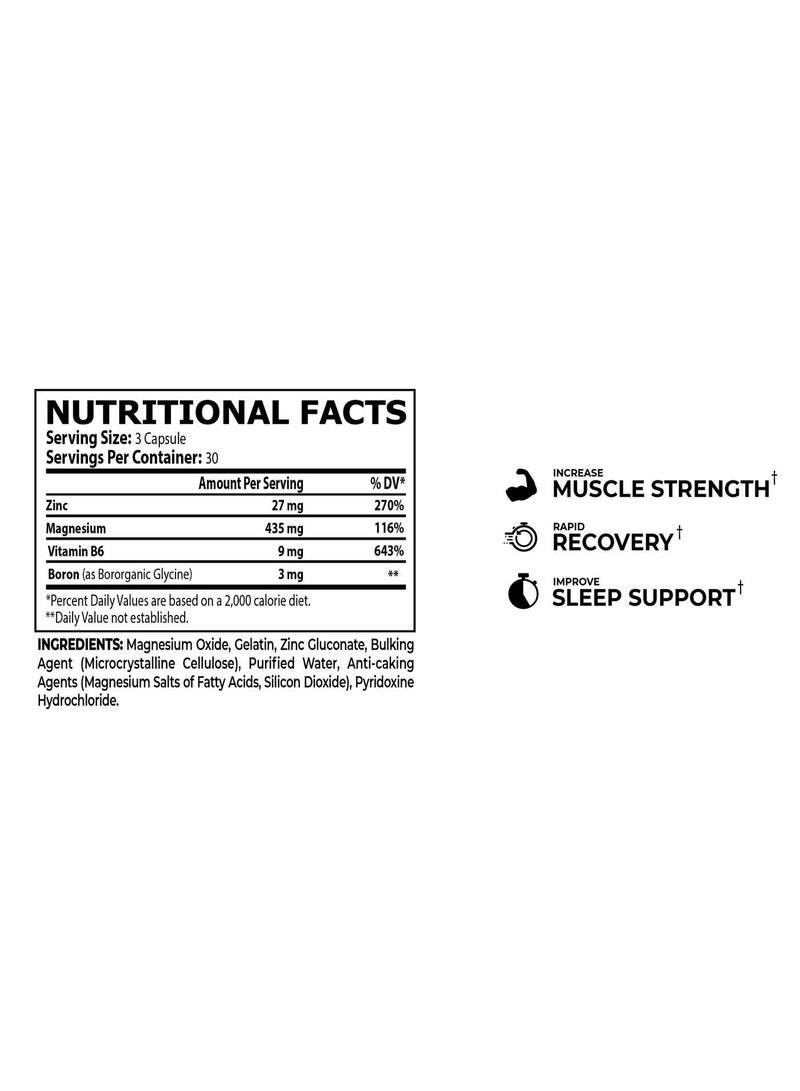 CORE CHAMPS ZMB6 - 90 capsules - 30 serving - Unflavored - Image 2