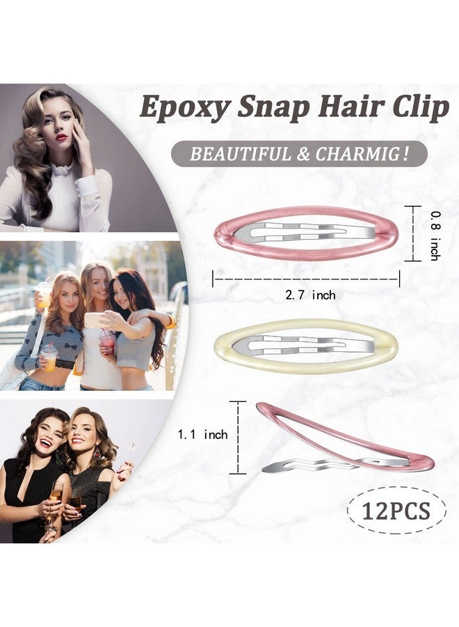 واي دريس مشابك شعر معدنية بيضاوية الشكل من واي دريس، مقاس 2.8 بوصة، بتصميم سلحفاة، للنساء، مقابض شعر بيضاوية غير قابلة للانزلاق (نمط حيوي) - Image 3