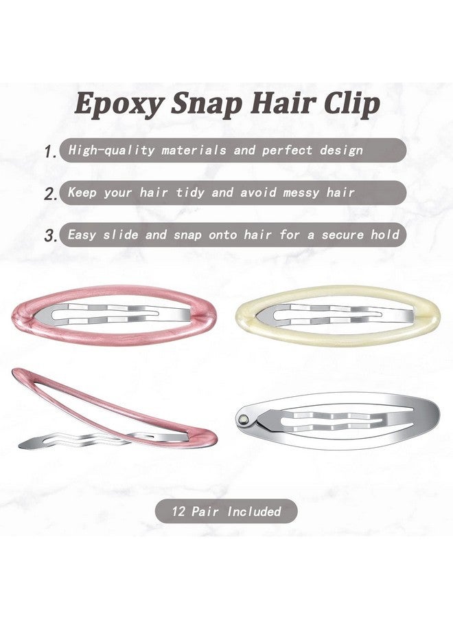 واي دريس مشابك شعر معدنية بيضاوية الشكل من واي دريس، مقاس 2.8 بوصة، بتصميم سلحفاة، للنساء، مقابض شعر بيضاوية غير قابلة للانزلاق (نمط حيوي) - Image 2