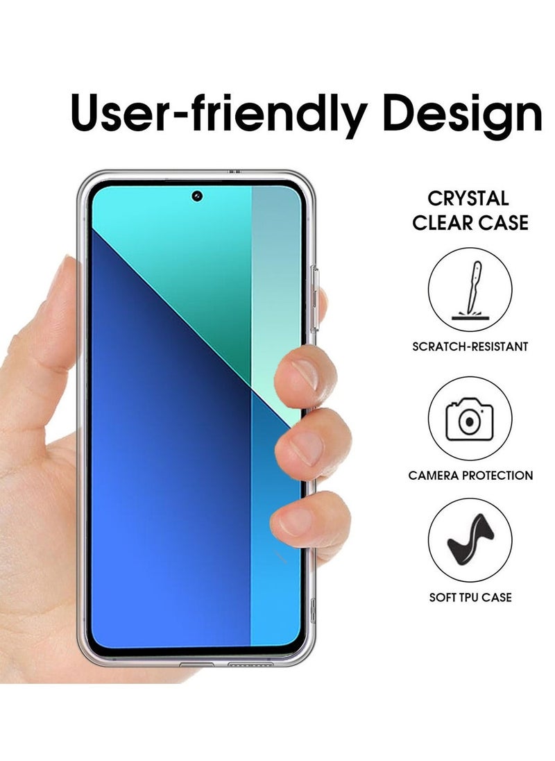 Techie Xiaomi Redmi Note 13 4G Clear Case with MagSafe – Slim, Anti-Yellowing Cover with Camera Lens Protection, Magnetic Holder Compatible  - Image 4