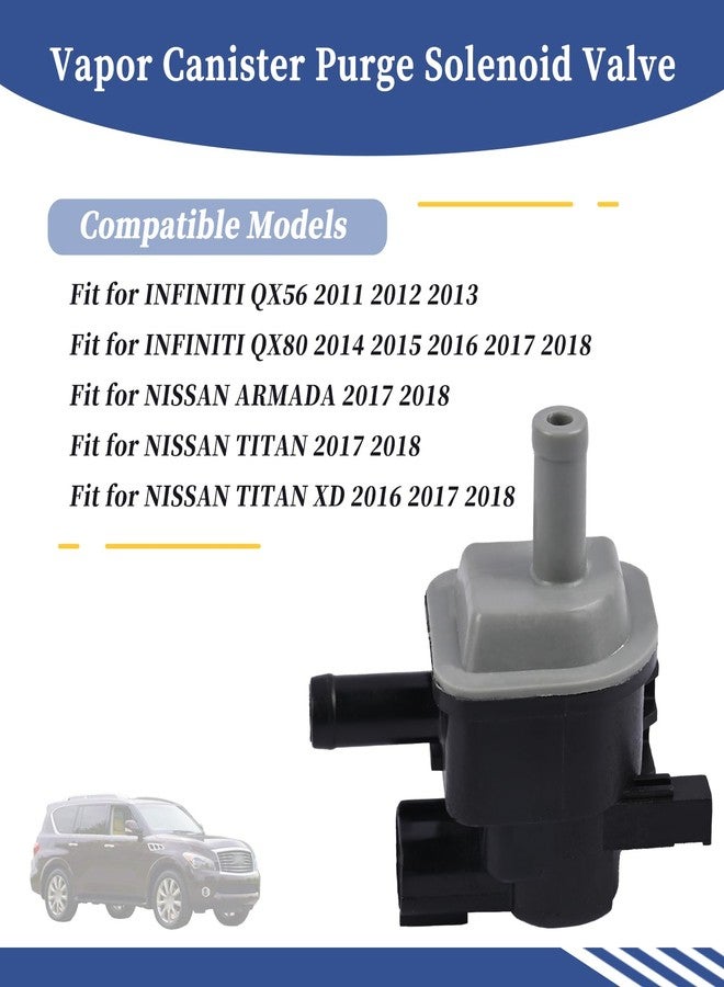 Getfarway 14930-1LA0A Vapor Canister Purge Solenoid Valve Compatible with Nissan Armada Titan XD 2016 2017 2018│Infiniti QX56 QX80 2014-2018 Replace 149301LA0B 2283972 - Image 2