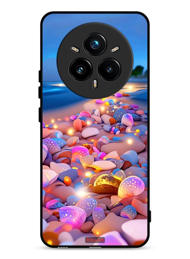 Tolwak غطاء حماية لهاتف Realme 14 Pro 5G بتصميم فني من الحجارة