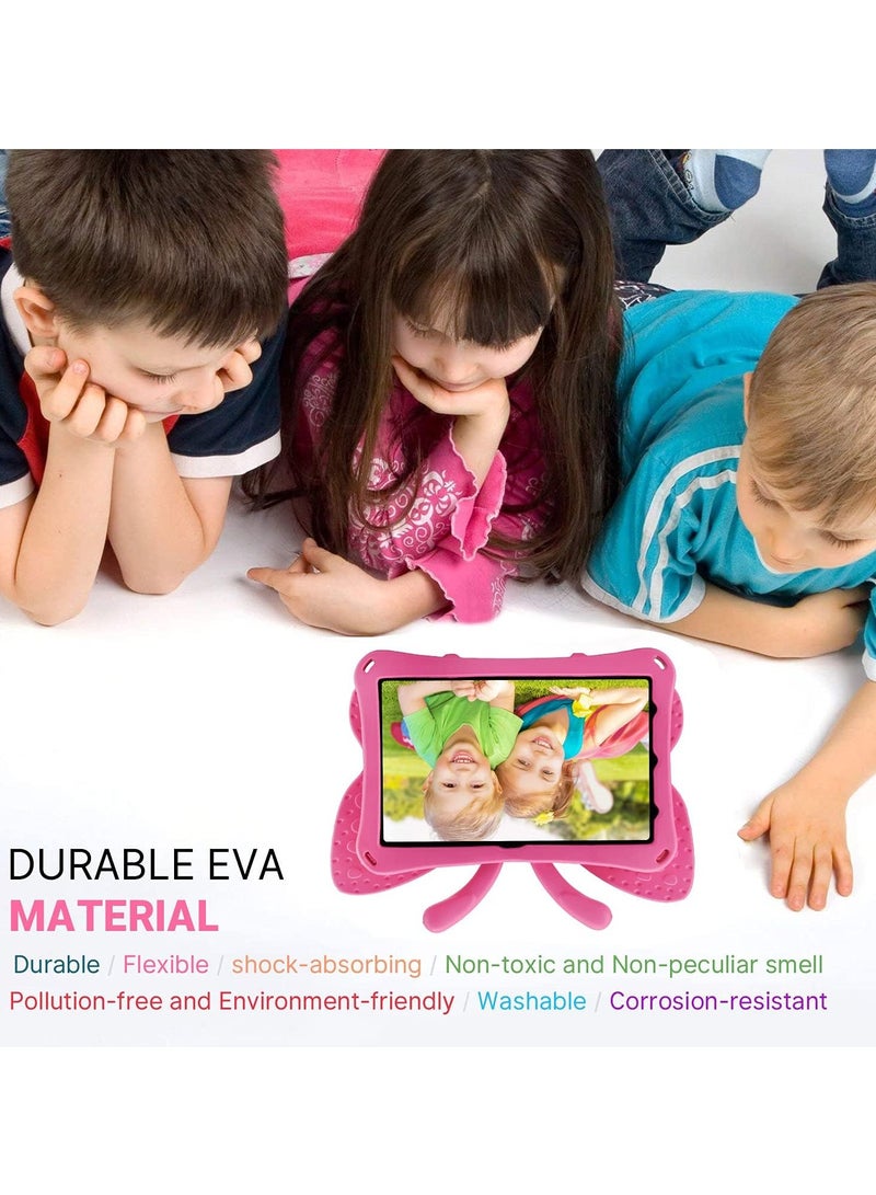 ELTRAZONE iPad 10 (10th Generation) Kids Case, iPad 10.9 (2022) Butterfly Case with Kickstand – Full-Body Drop Protective, Shockproof, Kid-Proof iPad Case (Rose) - Image 2