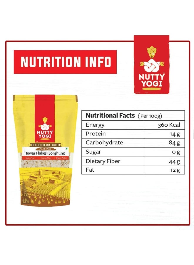 Nutty Yogi Jowar Poha Flakes 400G l Unflavored & Toasted l Alternative to Oats l Nutritious, Poha, Light, Millets Based, Healthy Food Pack of 3 (Pack of 3 400 gm) - Image 4