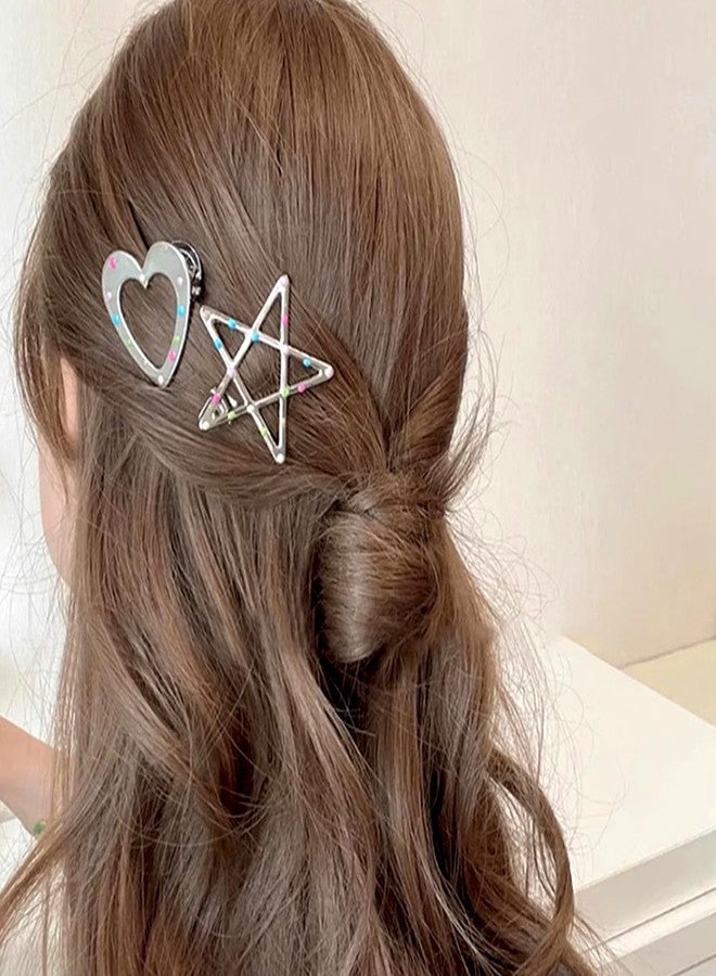 Snmzlc 8 Pcs Small Hair Clips for Women,Cute Star Bangs Hair Clips,Metal Stylish Clips Hair Accessories for Women & Girls,Y2K StyleUS320 - Image 4
