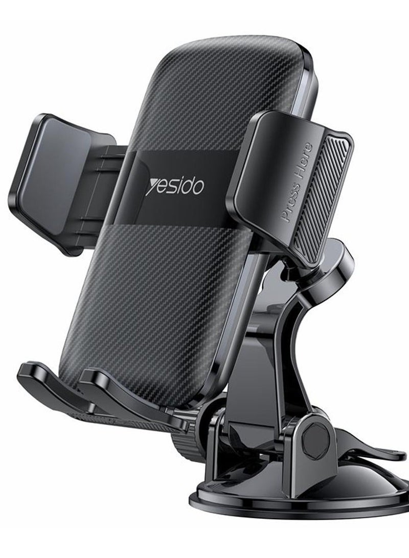 Yesido C175 Mini Suction Cup Type Mechanical Phone Clip Car Holder - Image 3