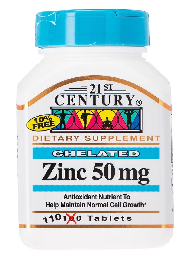 Chelated Zinc 50Mg Tabs 110'S