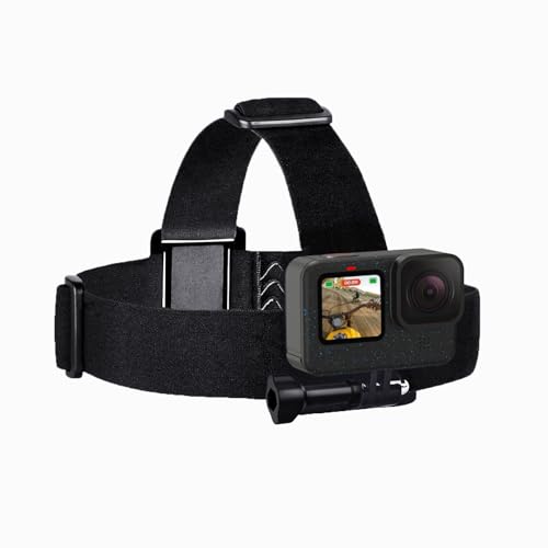 Sametop Head Strap Mount Compatible with GoPro Hero 13, 12, 11, 10, 9, 8, Hero 7 Black, 7 Silver, 7 White, Hero 6, 5, 4, Session, 3+, 3, 2, 1, Hero (2018), Fusion, Max, DJI Osmo Action Cameras - Image 1