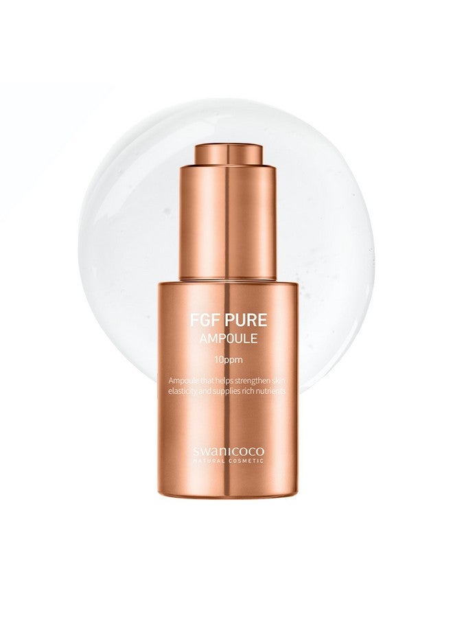 Swanicoco Pregnancy Safe Skincare FGF Pure Ampoule Serum (FGF 10 PPM), Firming Anti Aging, Hyaluronic Acids Glycerin Niacinamide, Improves Dermal Elasticity Reduces Fine Lines Hydrating 30ml 1 Fl Oz - Image 1