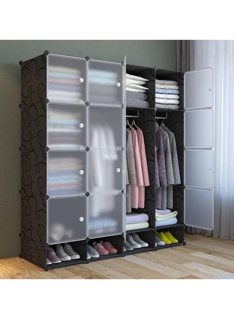 16 Cubes Diy Shoes Wardrobe Storage Shoe Rack Shoe Tower Storage Cabinet Shoe Organizer Storage Organizer Modular Shoe Cabinet