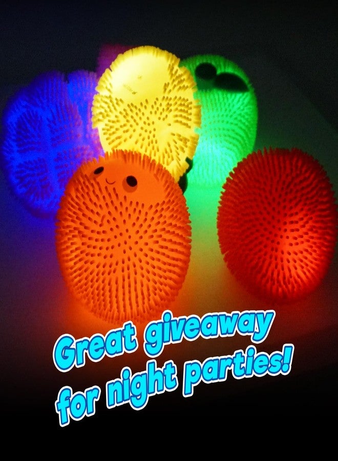JA-RU Funsie Frootsies Light-Up Squeezy Toy (6 Units Assorted) Juicy Squishy Cute Fruit Tap to Light. Stretchy Foodie Stress Relief Sensory Toys for Kids, Teen, & Adult. Party Favor Fidget. 3906-6 - Image 2