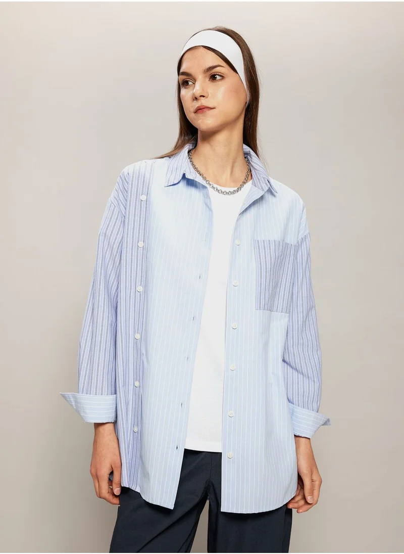 DeFacto Relax Fit Poplin Long Sleeve Tunic
