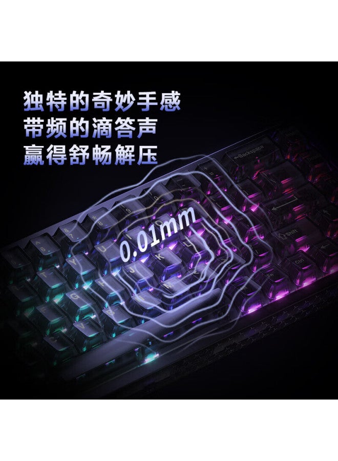 Daeryou Cool68/60 Magnetic Axis Keyboard Rt Gaming Mechanical Keyboard With 8k Polling Rate, Hot-swappable Rgb Dual-drive, No Fear Of Contract Cool68 Cloud Sea Blue