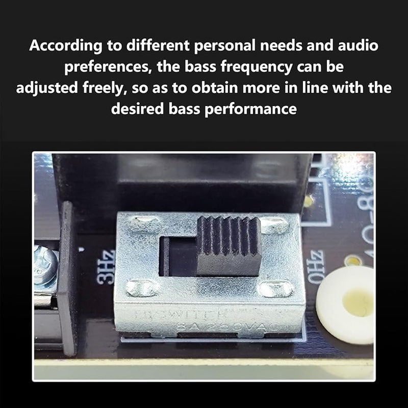 1500W Powerful Subwoofer With Adjustable Bass Frequency And Frequency Divider - Image 5