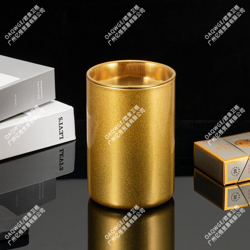 Funnel Ashtray Stainless Steel Thickened Home Office El Personalized Gift Advertising Logo Ashtray Anti-Fly Ash - Image 1