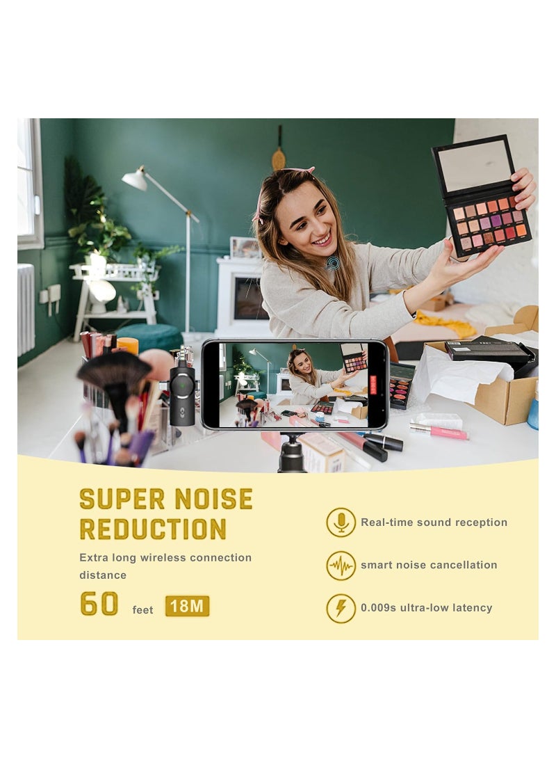 ELTRAZONE Wireless Lavalier Microphone,3-in-1 Plug-Play Lapel Microphone for iPhone iPad Android Camera for Recording,YouTube,TikTok, Facebook Live Stream,Noise Reduction Auto-Sync (NO APP or Bluetooth Needed) - Image 5