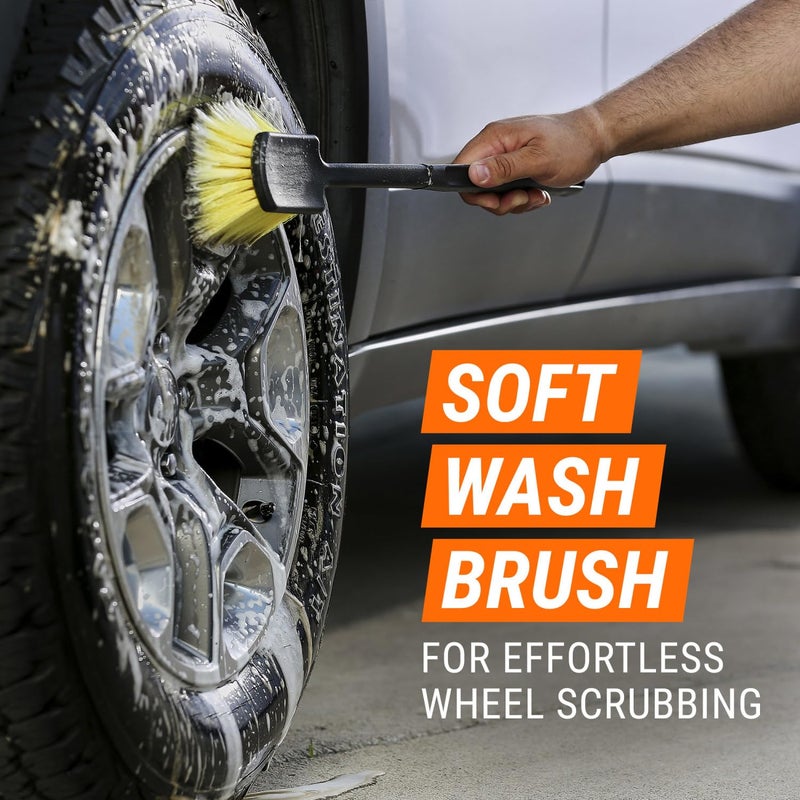 Armor All Wheel Cleaner and Tire Shine Kit, Heavy Duty Car Wheel Cleaner, Extreme Tire Shine Spray and Wash Brush - 3 Count - Image 5