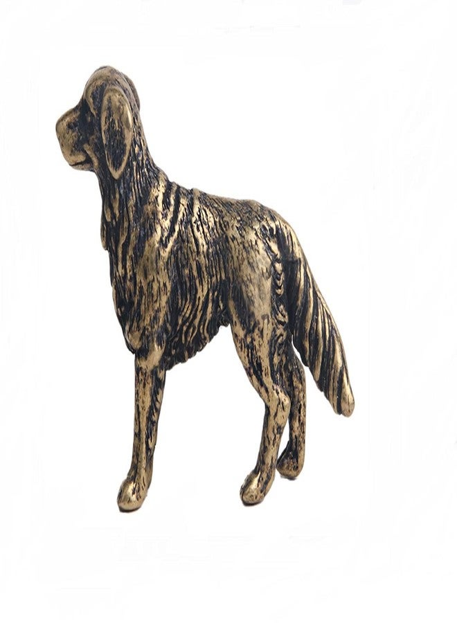 DMtse Chinese Brass Mini Shepherd Dog Decor Statue for Animal Sculpture Collectibles - Image 1