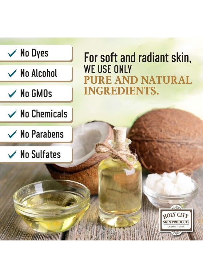 holy city skin products - Exfoliating Body Scrub - Pure Dead Sea Salt Scrub for Hands and Body, 16 fl oz Hydrating Moisturizing Skin Care for Body Acne, Eczema, Wrinkles (Ginger Verbena) - Image 1