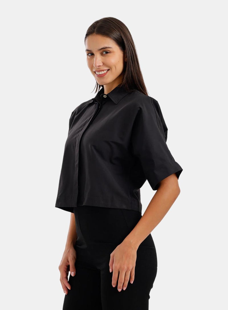 Carina Cropped Regular Fit Shirt - Image 3