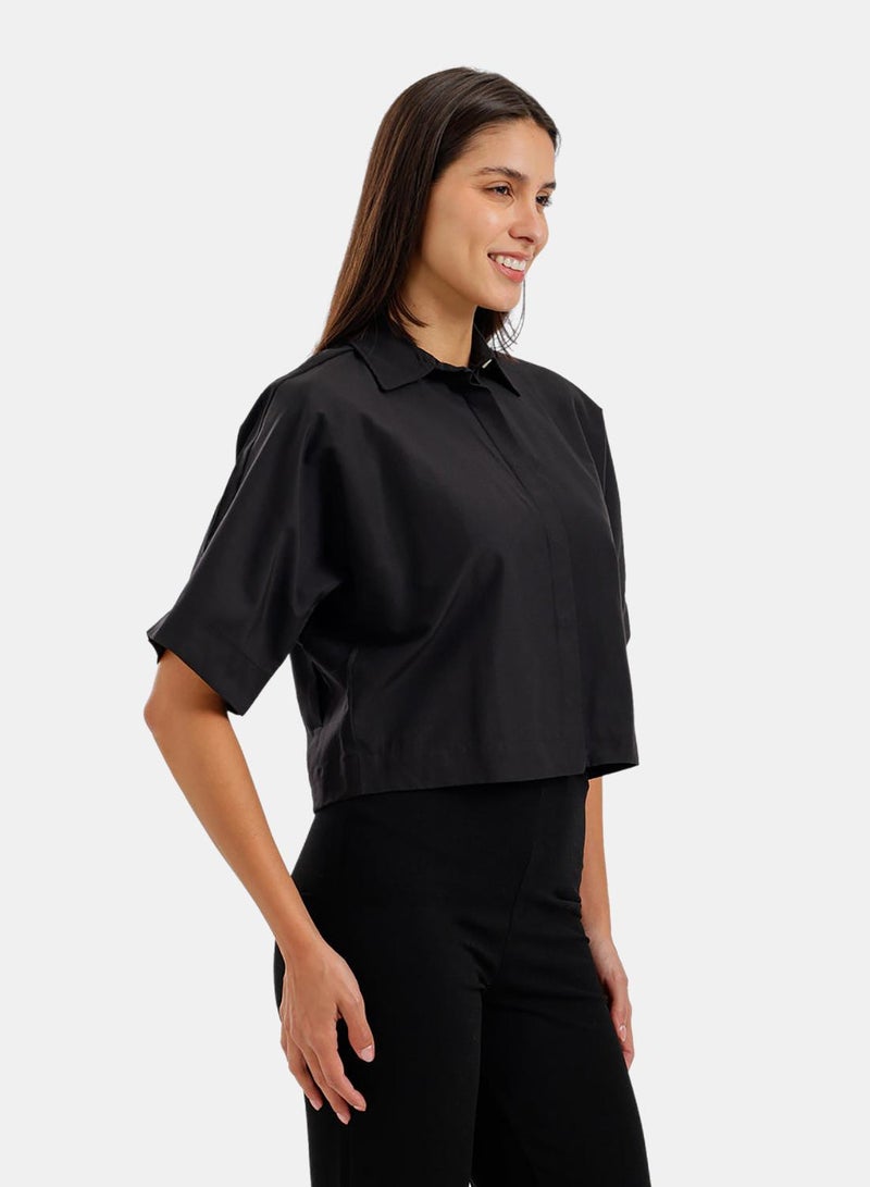 Carina Cropped Regular Fit Shirt - Image 2