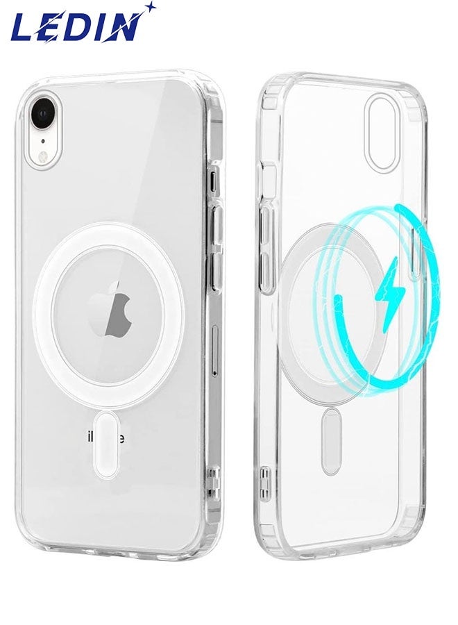LEDIN Magnetic Clear Case for iPhone XR Compatible with MagSafe, Military-Grade Protection, Phone Bumper - Image 1