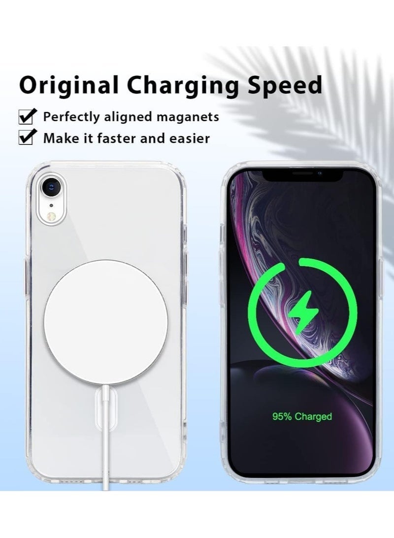 LEDIN Magnetic Clear Case for iPhone XR Compatible with MagSafe, Military-Grade Protection, Phone Bumper - Image 3