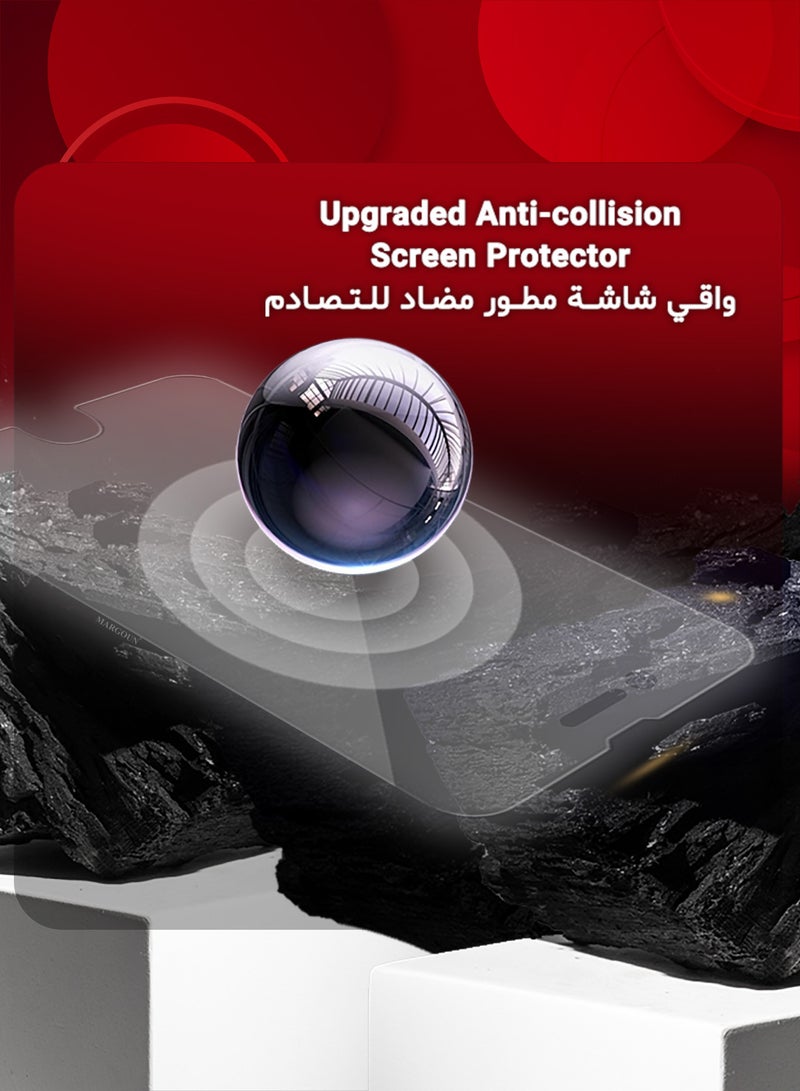 CATANES (For Apple iPhone 8) 3Packs,  Screen Protector Shockproof Anti Bubble Tempered Glass - Clear - Image 2