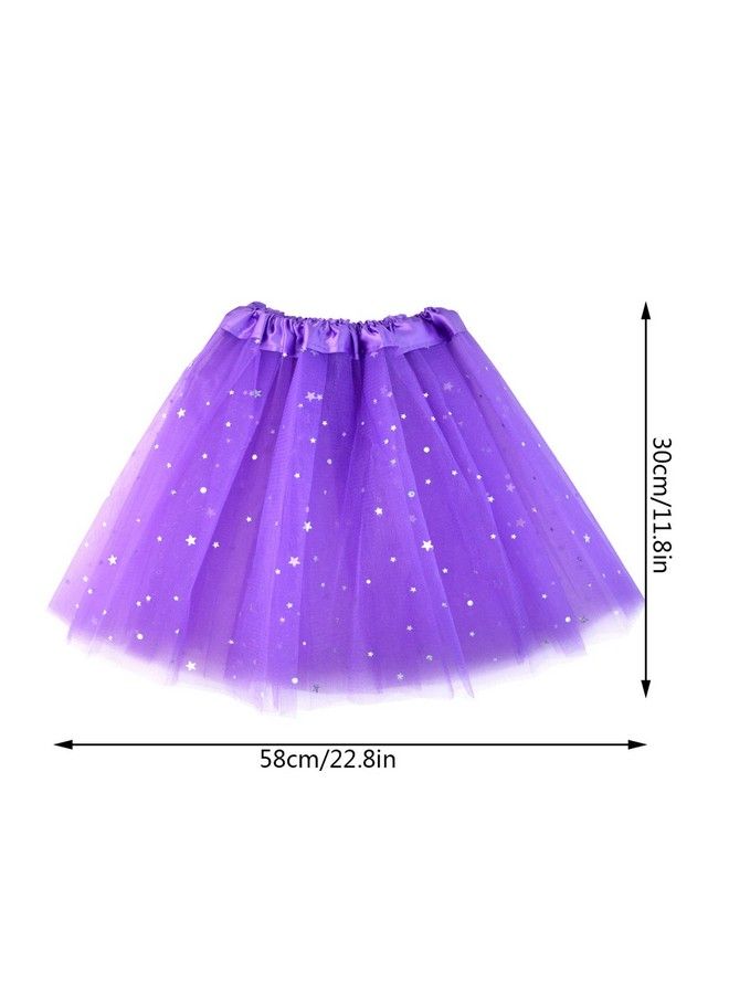 Poualss 10Pcs Princess Dress Up Tutu Crown Accessories Tiara Ballet Tutu Skirt For Girls Costume Party Favors (Style 1)  - Image 3