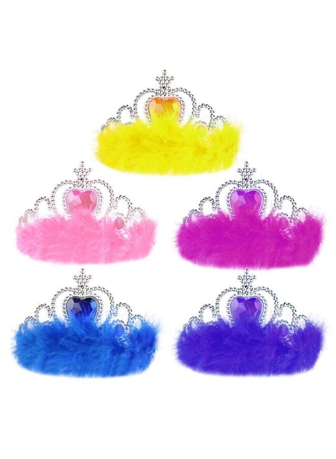 Poualss 10Pcs Princess Dress Up Tutu Crown Accessories Tiara Ballet Tutu Skirt For Girls Costume Party Favors (Style 1)  - Image 5