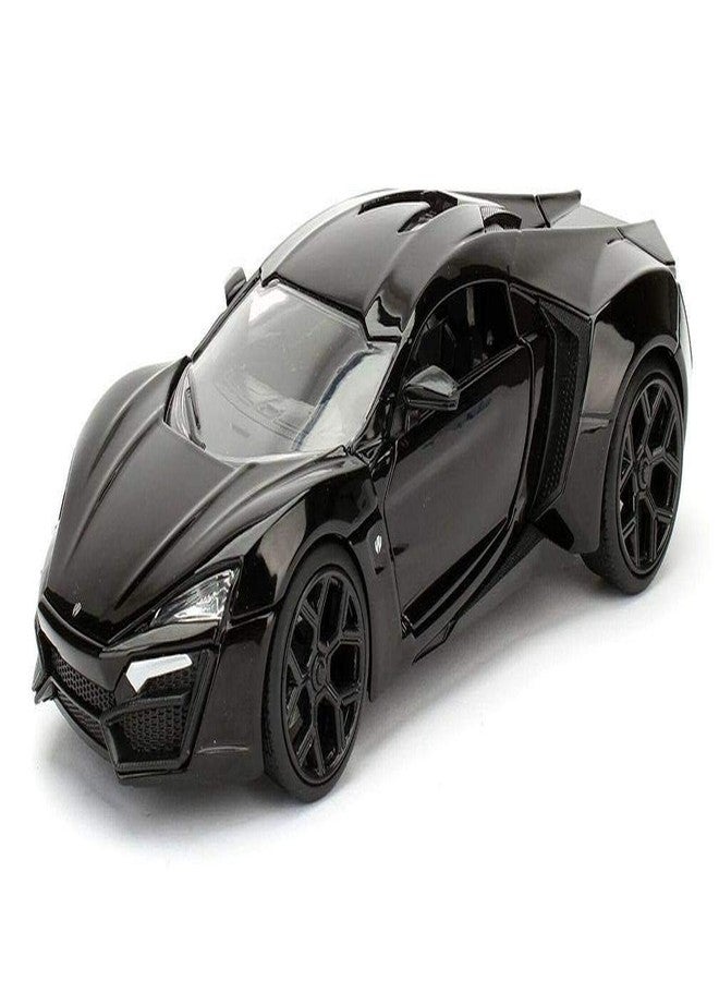 FEXXA 1:32 Scale Exclusive Alloy Metal Pull Back Die-cast Car Scale Model with Sound Light Mini Auto Toy for Kids Metal Model Toy Car with Sound and Light (LYKAN Hyper Sport -Multicolor) - Image 4