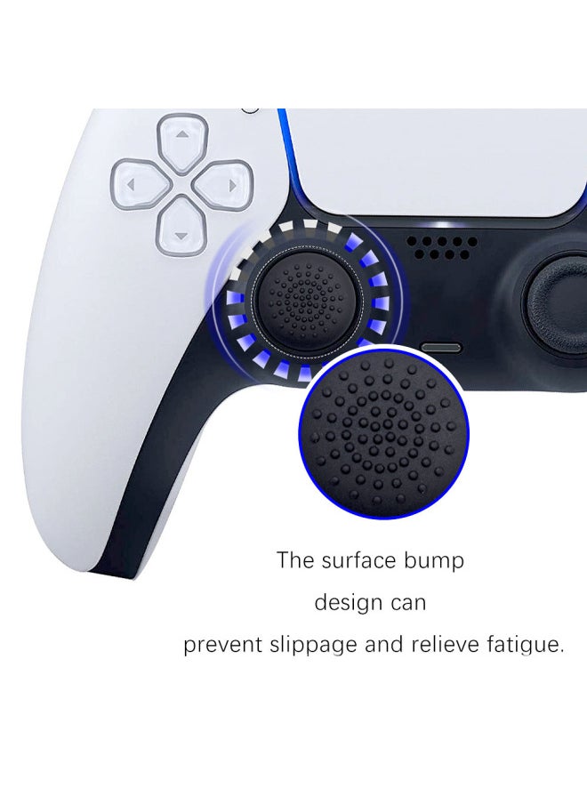 Silicone PS5 Controller Caps 8-Piece Set PS4 Button Caps High And Low Gaming Accessory Durable Non-Vibration Customizable-Product Color:Black  - Image 4