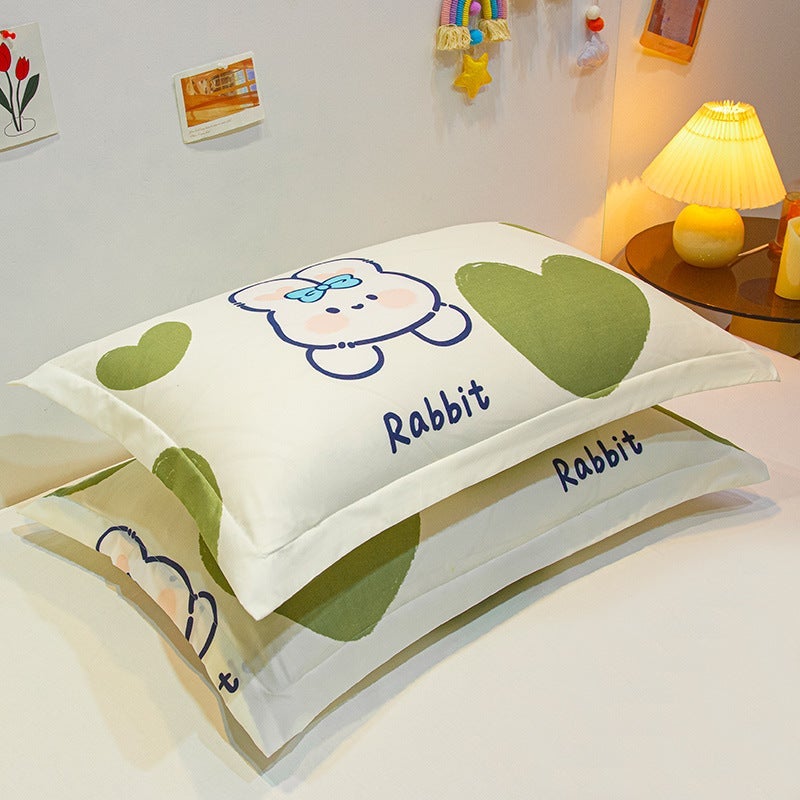 Pillowcase Pillowcase Single Pair Adult Student Children Dormitory Home Large Pillowcase Aloe Cotton - Image 1