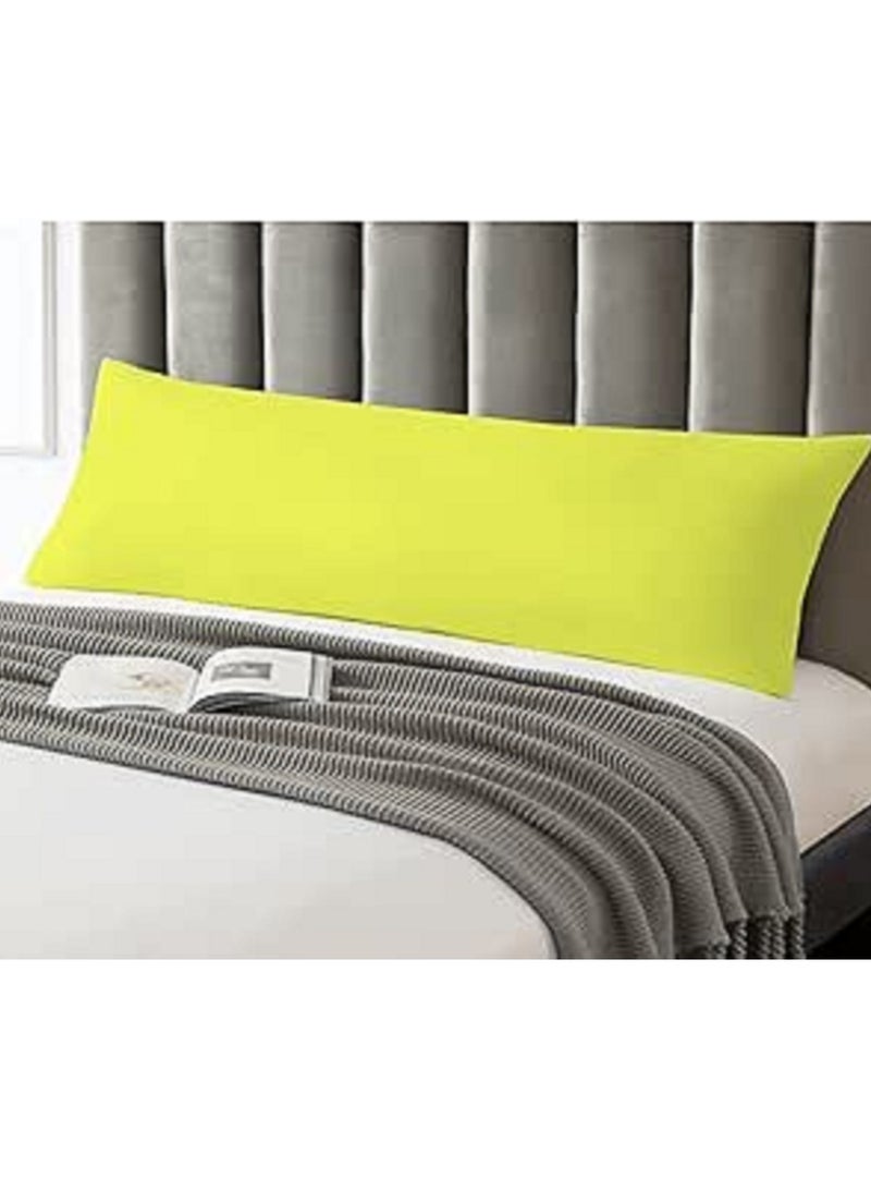 لانتيك كيس مخدة قطن 100*45سم اصفر - Image 2