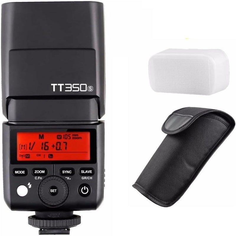 Eachshot Godox TT350S Flash for Sony Camera 2.4G HSS 1/8000s TTL Wireless Compact Speedlite Flash for Sony A7III A7IV A7R A7S A7 A7-II A7-III A7R-II A7R-III A6400 A6300 A6000 Mirrorless DSLR w/Color Filter - Image 1