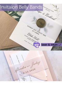 Generic Dowsabel Translucent Vellum Paper   68LBS 8.5 x 11 inches Printable Vellums for Card Overlays Invitations Belly Bands Envelope Lantern 50 Sheets  - Image 3