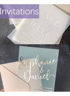 Generic Dowsabel Translucent Vellum Paper   68LBS 8.5 x 11 inches Printable Vellums for Card Overlays Invitations Belly Bands Envelope Lantern 50 Sheets  - Image 4