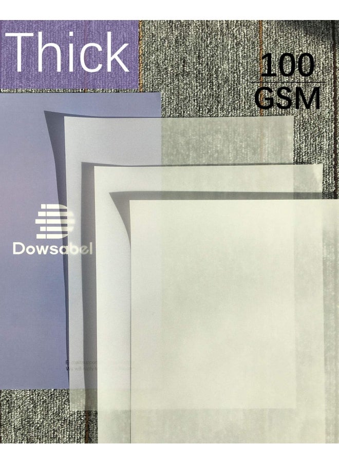 Generic - Dowsabel Translucent Vellum Paper   68LBS 8.5 x 11 inches Printable Vellums for Card Overlays Invitations Belly Bands Envelope Lantern 50 Sheets - Image 1