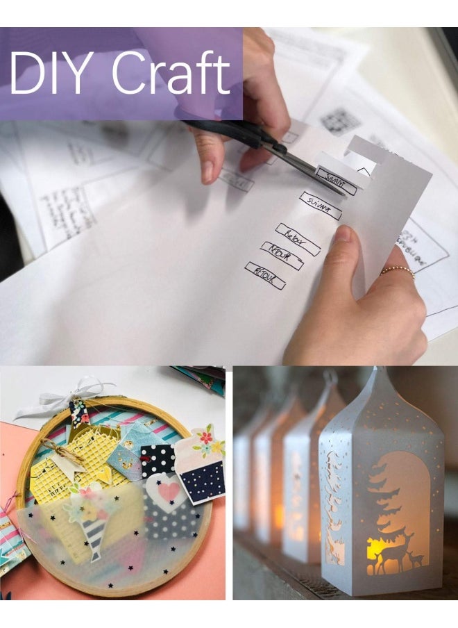 Generic - Dowsabel Translucent Vellum Paper   68LBS 8.5 x 11 inches Printable Vellums for Card Overlays Invitations Belly Bands Envelope Lantern 50 Sheets - Image 1
