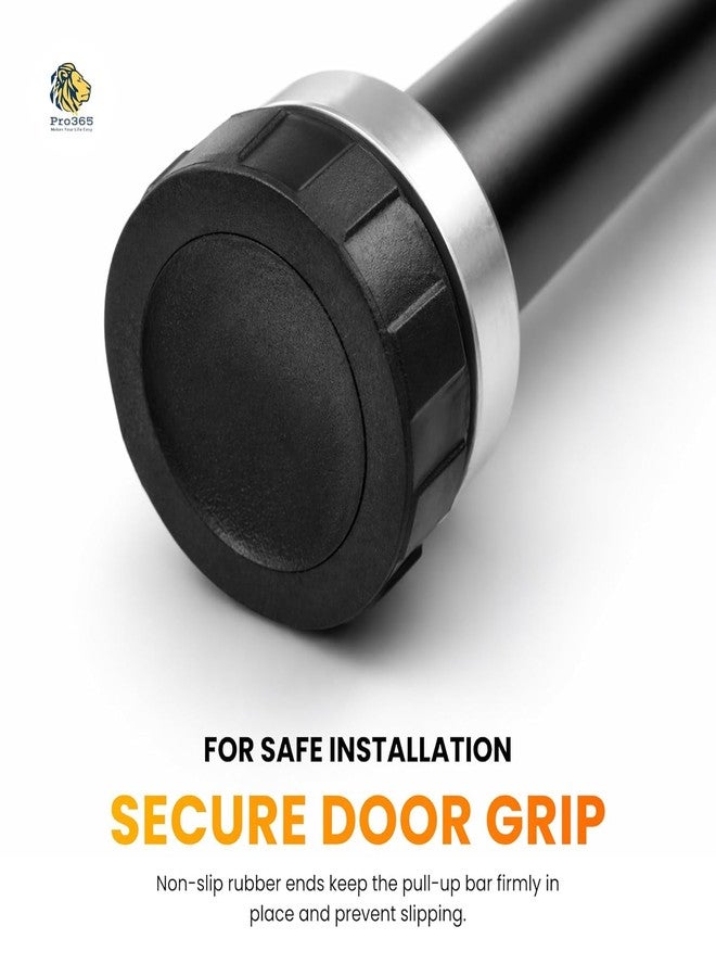 PRO365 Permanent Drill Free Pull Up Bar | No Screws Required | Tightening Key Included | Chin-Up Bar with Non-Slip Foam Grips Premium Suction Cups | Heavy Duty Steel Body | Fits Doorways 60-100 cm | 110 KG | 1 Year Warranty - Image 4
