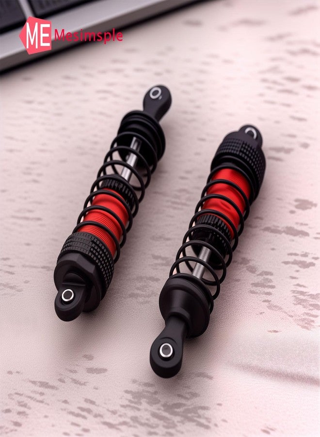 Mesimsple ممتصات صدمات Mesimsple Alum H14BM لسيارات 1/14 H14BM 14210 14209، ترقيات ممتصات الصدمات الأمامية والخلفية، لون أسود - Image 4