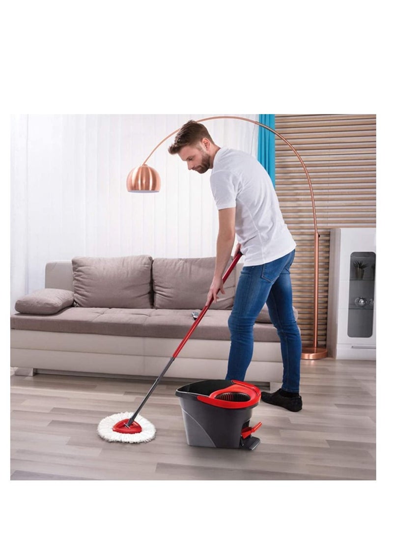 SYOSI Mop Heads, Spin Mop Replacement Head, 4 Pack Mop Head Refills Mop Head Replacement Floor Cleaning Mop Microfiber Mop Head Refills Easy Cleaning Mop Head Replacement - Image 4