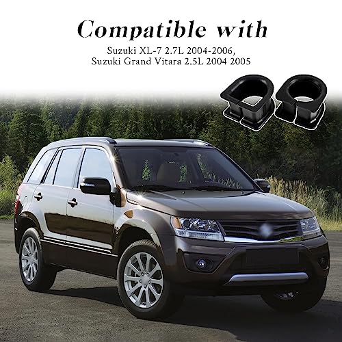 KPALAG New Black Steering Rack and Pinion Mount Bushing Kit Compatible with Suzuki XL-7 2.7L 2004 2005 2006， Suzuki Grand Vitara 2.5L 2004 2005，Replace #: 48525-54J00 48526-54J00 - Image 5