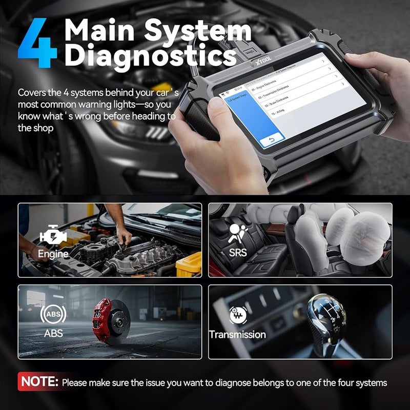 XTOOL D5S OBD2 Scanner Code Reader 2025 for Cars and Trucks with 15 Reset Functions, Crank Sensor Relearn, FCA AutoAuth, CAN FD for GM, ABS Engine SRS Transmission Tool - Image 3