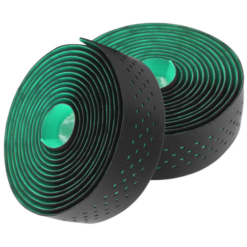 Punching Style Non Slip Handlebar Tape Wrap Belt Black Green Cycling Accessories - Image 4