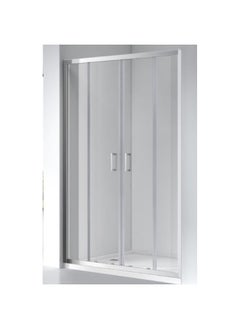 DANUBE HOME Milano Wall To Wall Bathroom Partition 1700X2000 Chrome (Na-4C)  - Image 2