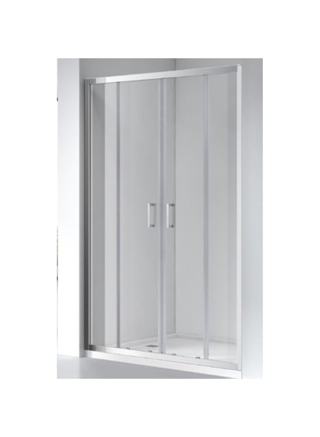DANUBE HOME Milano Wall To Wall Bathroom Partition 1700X2000 Chrome (Na-4C)  - Image 2